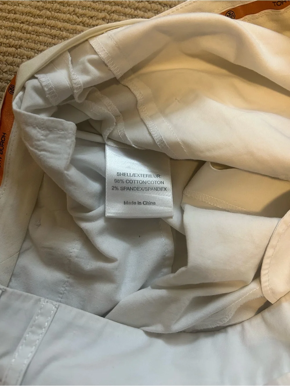 Tory Burch White Shorts